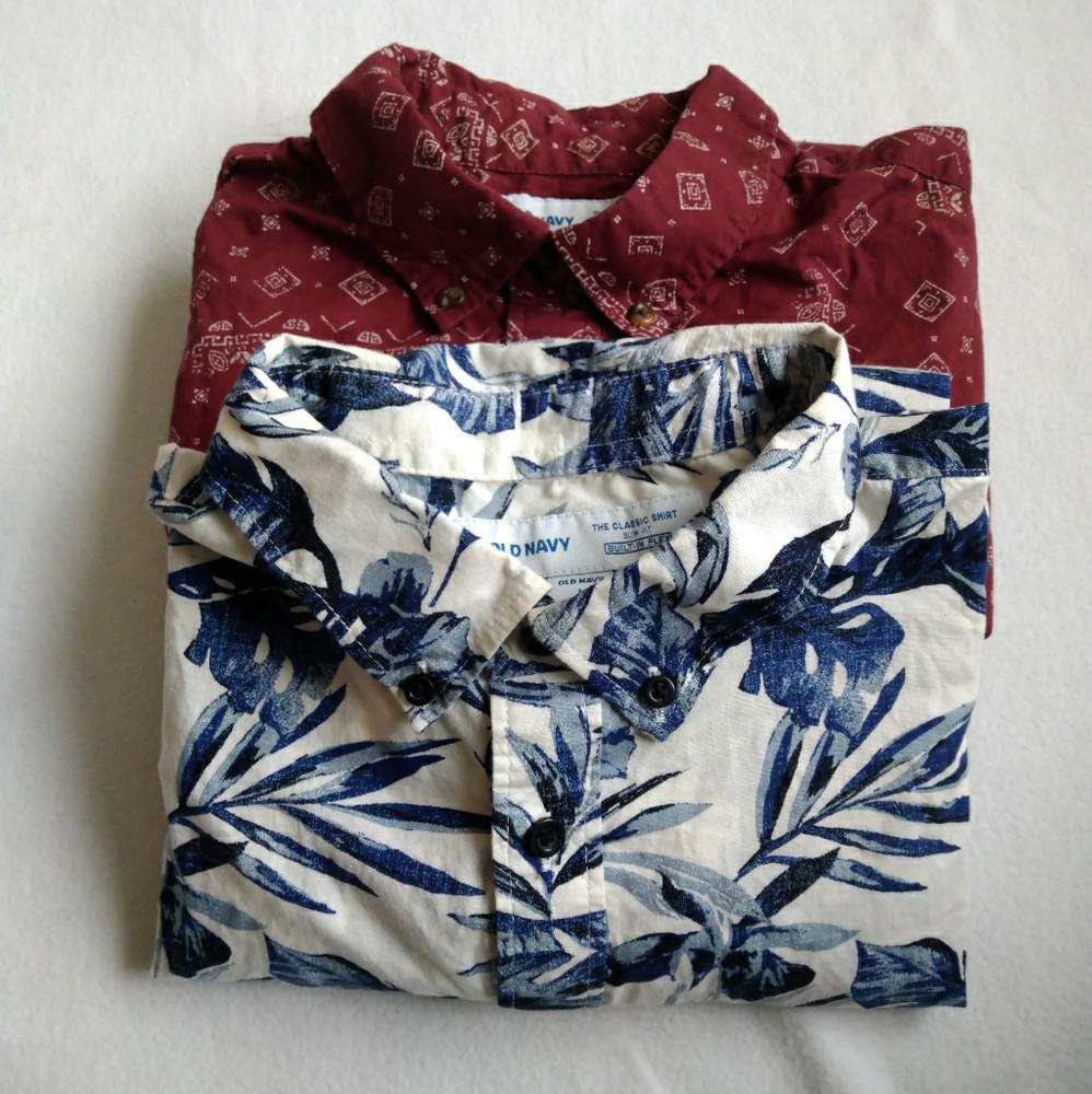 Men's short sleeve shirts bundle of 2